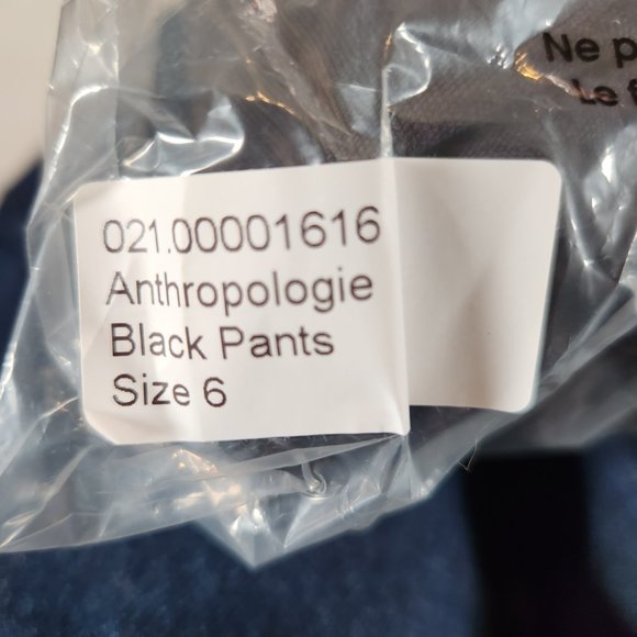 Anthropologie Black Pants with Pink Trim - Picture 16 of 16